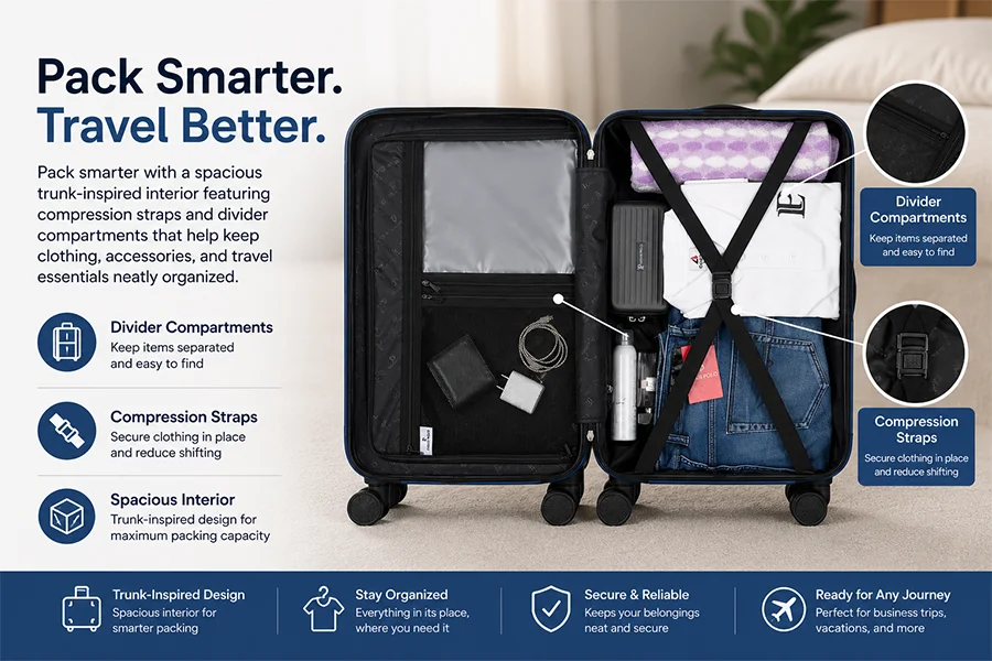 Spacious Trunk-Style Organization